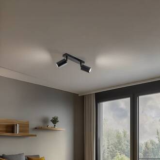 Sigma Plafondspot Zoom, 2-lamps, zwart