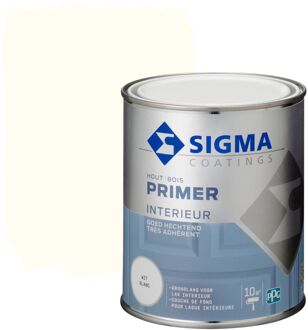 Sigma Primer Exterieur Grondverf - Buitenhout - Wit - 0,75l