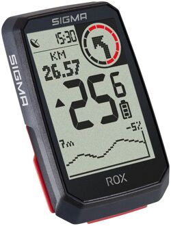 Sigma Rox 4.0 gps zw/zw standaard stuurhouder + usb-c oplaadkabel Zwart