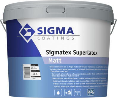 Sigma Sigmatex Matt superlatex wit 10 l