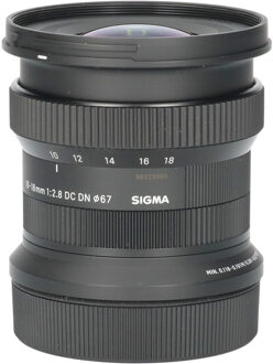 Sigma Tweedehands Sigma 10-18mm f/2.8 DC DN Contemporary Canon RF mount CM5302