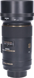 Sigma Tweedehands Sigma 105mm f/2.8 EX DG OS HSM Macro Nikon CM2110 Zwart