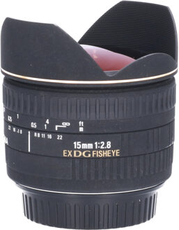 Sigma Tweedehands Sigma 15mm f/2.8 EX DG Diagonal Fisheye Canon CM3219 Zwart