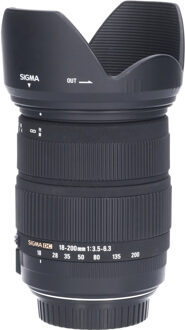 Sigma Tweedehands Sigma 18-200mm f/3.5-6.3 DC OS Canon-AF CM2124