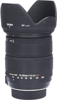 Sigma Tweedehands Sigma 18-200mm f/3.5-6.3 DC OS HSM Nikon-AFD CM7735