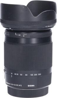 Sigma Tweedehands Sigma 18-300mm f/3.5-6.3 DC OS HSM Macro Contemporary Canon CM2493 Zwart