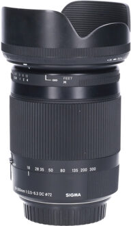 Sigma Tweedehands Sigma 18-300mm f/3.5-6.3 DC OS HSM Macro Contemporary Canon CM3891 Zwart