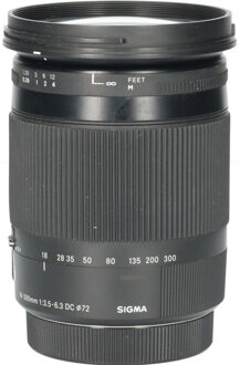 Sigma Tweedehands Sigma 18-300mm f/3.5-6.3 DC OS HSM Macro Contemporary Canon CM6161 Zwart