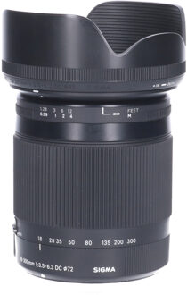 Sigma Tweedehands Sigma 18-300mm f/3.5-6.3 DC OS HSM Macro Contemporary Nikon CM1921 Zwart