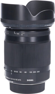 Sigma Tweedehands Sigma 18-300mm f/3.5-6.3 DC OS HSM Macro Contemporary Nikon CM2154 Zwart