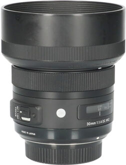 Sigma Tweedehands Sigma 30mm f/1.4 DC HSM Art Nikon F CM5761 Zwart
