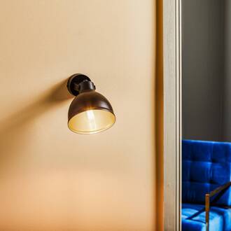 Sigma Wandlamp Trial, kap draaibaar, zwart/goud zwart, goud