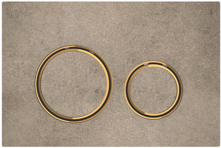 Sigma21 bedieningspaneel 2-knops, betonlook/goud