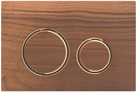 Sigma21 bedieningspaneel 2-knops, noten/rood goud