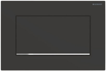 Sigma30 bedieningplaat met frontbediening voor toilet 24.6x16.4cm zwart mat