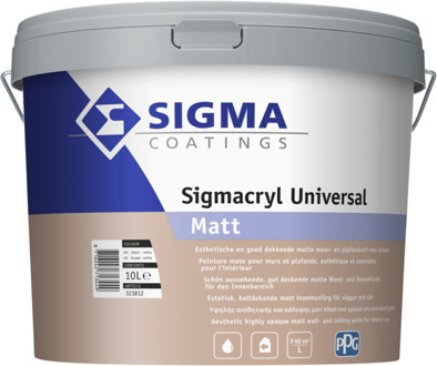 Sigmacryl Universal Matt - 5 liter Wit