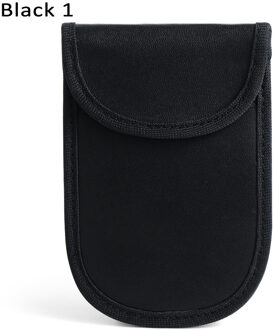 Signal Blokkeren Cars Toetsen Zakken Rfid Anti-Diefstal Fob Signaal Shield Faraday Bag Id Card Organizer Wallet Voor Privacy bescherming zwart 1
