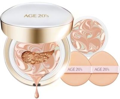 Signature Essence Cover Pact Long Stay Set - 3 Colors #13 Ivory