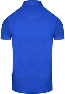 Signature Logo blauw poloshirt