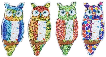 Signes Grimalt Door Sigris Magnetische Uil Trencadis Omvat 4 Eenheden Magnetische Tropische Collection