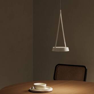 Sigor LED hanglamp op accu Mahina, wit, Ø 17 cm, metaal, CCT