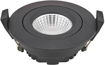 Sigor LED plafondinbouwspot Diled, Ø 8,5 cm 6 W Dime LED zwart