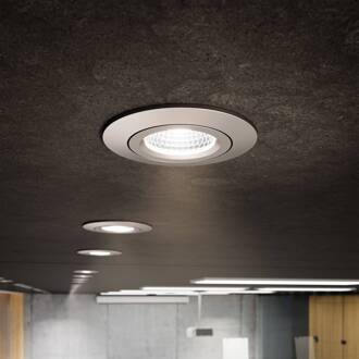 Sigor LED plafondinbouwspot Diled, Ø8,5cm, 10 W, Dime, staal