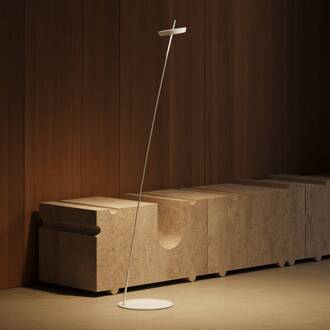 Sigor LED vloerlamp Mahina, wit, hoogte 130 cm, metaal, CCT