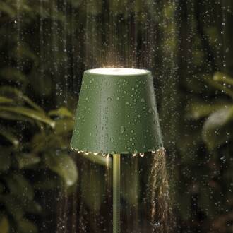 Sigor LED vloerlamp Nuindie IP54 120 cm rond USB-C spar groen dennengroen