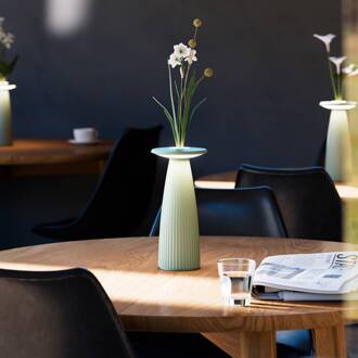 Sigor Nuflair LED tafellamp, groen, IP54, dimbaar, 24 cm saliegroen