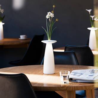 Sigor Nuflair LED tafellamp, wit, IP54, dimbaar, 24 cm sneeuwwit