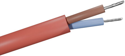 SIHF Siliconenkabel 2x0.75mm2 - 2 Aderig - Rood - 100 Meter