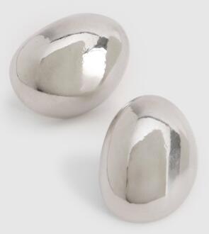 Siilver Bubble Stud Earrings, Silver - ONE SIZE