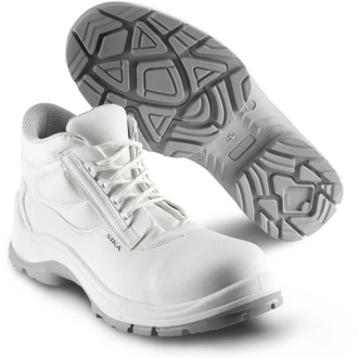 Sika Beat Mid - S2- hoge veterschoen - 216 Wit | Wit | Maat 38 - 5703617156652