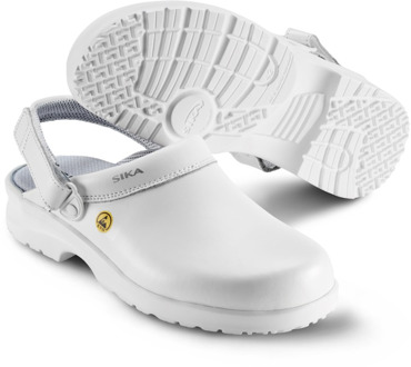 Sika Fusion Clog ESD m. hielriempje OB SRC - 19467 Wit | Wit | Maat 45 - 5703617108170