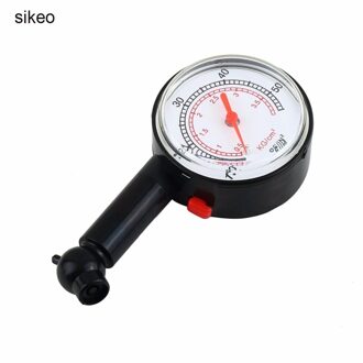 Sikeo Auto Bandenspanningsmeter Meter Duurzaam 0-50 Psi Plastic Band Manometer Tester Meting Tool