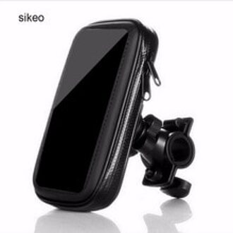 Sikeo Auto Motorfiets Gps Navigatie Houder Waterproof Case Met Mount Houder 360 Graden Rotary Voor Mobiele Telefoon