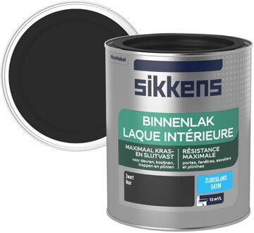 Sikkens Binnenlak Zijdeglans Zwart 750ml