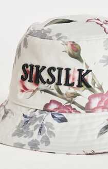 Siksilk Accessories SikSilk Elevate Botanical Bucket Hat in Ecru Crème