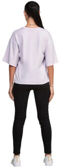 Siksilk Dames/Dames Varsity Crop T-shirt (Paars)