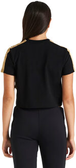 Siksilk Meisjes Metallic Getaped Raglan T-shirt (Zwart)