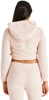 Siksilk Meisjes Signature Badstof Crop Hoodie (Roze)