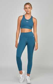 Siksilk Women's SikSilk Sports Essentials Crop Top in Teal - maat Groenblauw