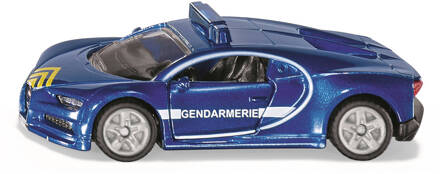 SIKU Bugatti Chiron Gendarmerie 8 Cm Staal Blauw/wit (1541)