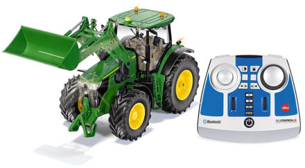 SIKU Control - John Deere 7310R-tractor met voorlader en besturing via bluetooth-controller - 6795 Multikleur