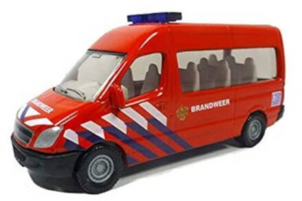 SIKU Mercedes Benz Sprinter brandweer 8,2 cm staal rood (0808003) Blauw