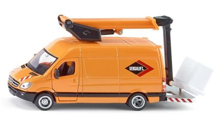 SIKU mercedes-benz sprinter met hefplatform oranje (1940)