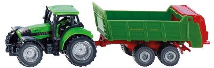 SIKU Super tractor met aanhanger Groen