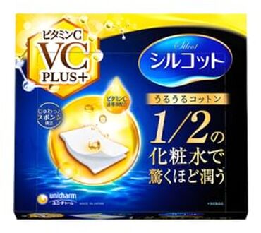 Silcot Sponge Touch Moisturizing Vitamin C Plus+ Cotton Pad 40 pcs