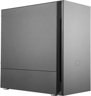 Silencio S400 Midi-tower PC-behuizing Zwart 2 voorgeïnstalleerde ventilators, Stoffilter, Geluidsdemping